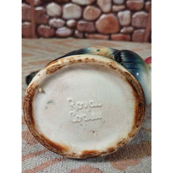 1950's Royal Copley Rooster Planter Vase - Picture 9 of 11